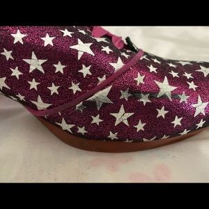Pink with stars Irregular Choice low heels